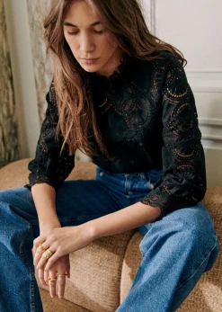 Clearance Sezane Bluse Bianca