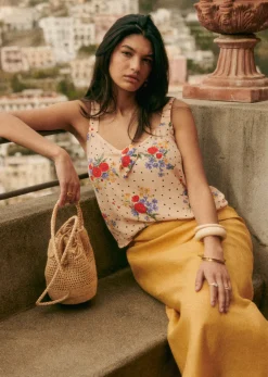 Best Sezane Bucket Bag Mini Capucine Raphia naturfarben