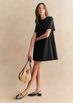 Clearance Sezane Geldbeutel Zélie Raphia naturfarben