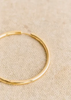New Sezane Große Creolen Eva Goldfarben