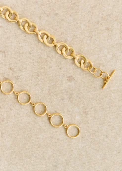 New Sezane Gürtel Alma Goldfarben