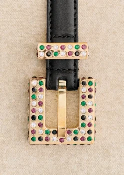 Best Sezane Gürtel Charline Schwarz mehrfarbig