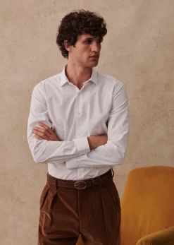 New Sezane Hemd Allen Pinpoint Weiß