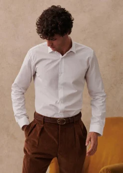 New Sezane Hemd Allen Pinpoint Weiß