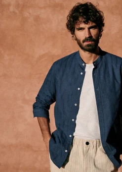 Clearance Sezane Hemd Benny Baumwolle Leinen