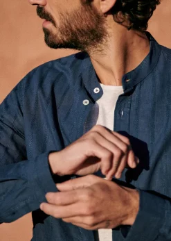 Clearance Sezane Hemd Benny Baumwolle Leinen