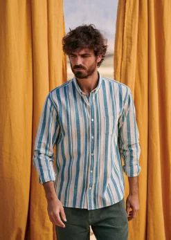 Discount Sezane Hemd Charlie Baumwolle Leinen