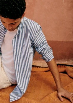 Discount Sezane Hemd Charlie Baumwolle Leinen