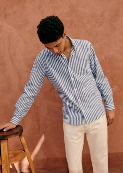 Discount Sezane Hemd Charlie Baumwolle Leinen