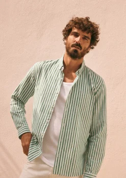 Discount Sezane Hemd Charlie Baumwolle Leinen