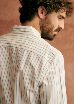 Discount Sezane Hemd Charlie Baumwolle Leinen