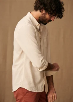 Online Sezane Hemd Charlie Baumwolle Leinen