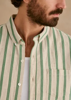 Online Sezane Hemd Charlie Baumwolle Leinen