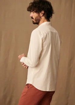 Online Sezane Hemd Charlie Baumwolle Leinen