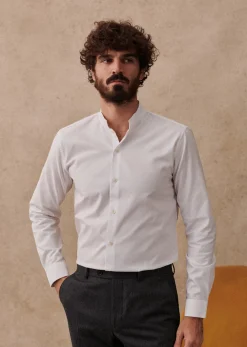 Sezane Hemd Edgar Pinpoint Weiß
