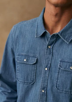 Outlet Sezane Hemd Haley Denim