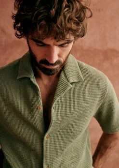 Sale Sezane Hemd Holt Gaufrée