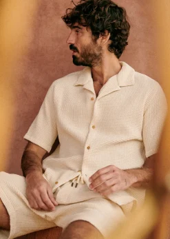 Sale Sezane Hemd Holt Gaufrée