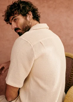 Sale Sezane Hemd Holt Gaufrée