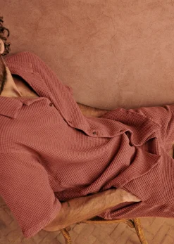 Sale Sezane Hemd Holt Gaufrée