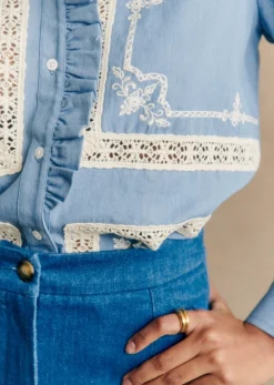 Hot Sezane Hemd Ulysse