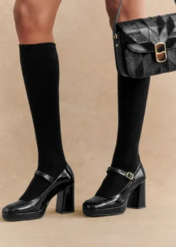 Sezane Hohe Riemchenballerinas Georgia