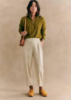 New Sezane Hose Bernardo Ecru