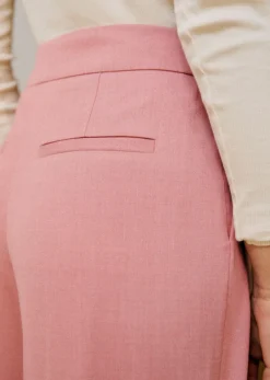 Online Sezane Hose Cillian - Solidarische Kreation Rosenholz meliert