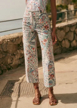 Outlet Sezane Hose Martin Crop