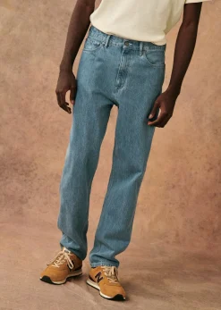 Best Sezane Hose Mit Geradem Schnitt Hanson Blau Denim