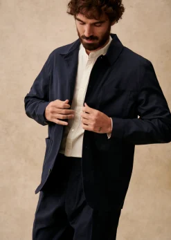 Best Sezane Jacke Adriano Marine