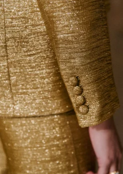 Online Sezane Jacke Catelina Goldfarben
