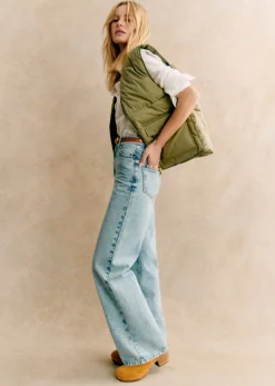 Best Sezane Jacke Enrica Khaki hell
