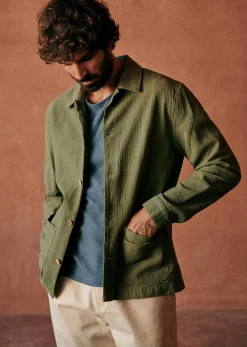 Best Sezane Jacke Tim Coton Texturé
