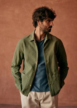 Best Sezane Jacke Tim Coton Texturé