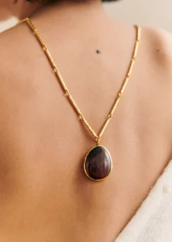 Clearance Sezane Kette Ariel Pflaume