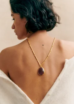 Clearance Sezane Kette Ariel Pflaume