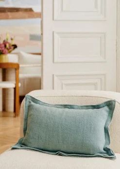 Online Sezane Kissen Leinen - Kleines Modell