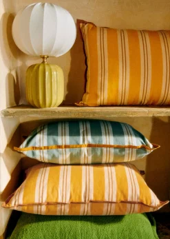 Sale Sezane Kissen Streifen Amalfi -  Großes Modell