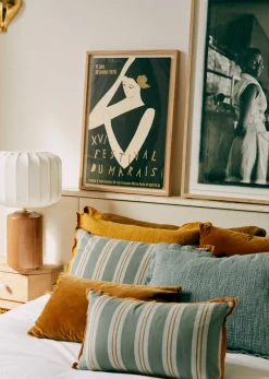 Sale Sezane Kissen Streifen Amalfi -  Kleines Modell