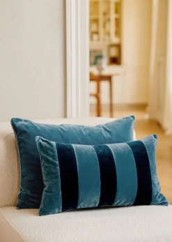 Discount Sezane Kissen Streifen Samt - Kleines Modell