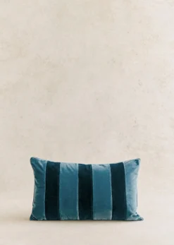 Discount Sezane Kissen Streifen Samt - Kleines Modell