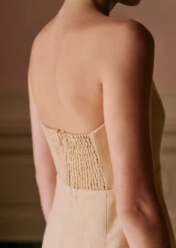 Sale Sezane Kleid Chiara Hell Beige