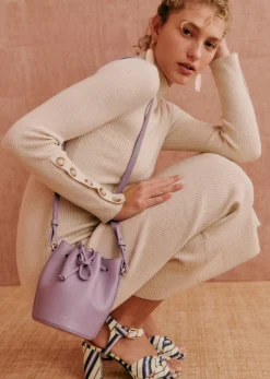 Hot Sezane Kleid Hillary Beige meliert