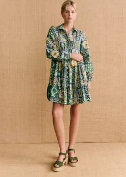 Outlet Sezane Kleid Himleda - Sézane X Momonì Mosaic
