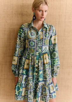 Outlet Sezane Kleid Himleda - Sézane X Momonì Mosaic