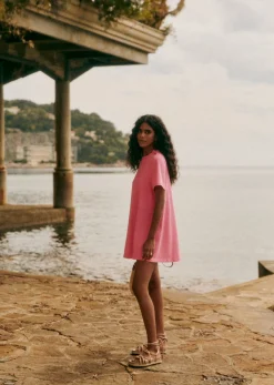 Sale Sezane Kleid Selena - Rosa Schöpfung Rosa Bubble