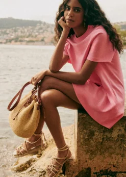 Sale Sezane Kleid Selena - Rosa Schöpfung Rosa Bubble