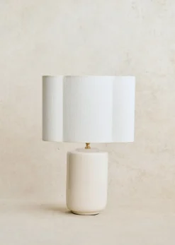 Sezane Lampe Mezzo - Creme Boléro Lampenschirm - Ecru Jute