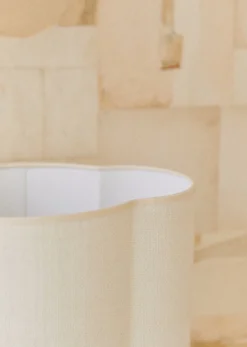 Sezane Lampe Mezzo - Creme Boléro Lampenschirm - Ecru Jute